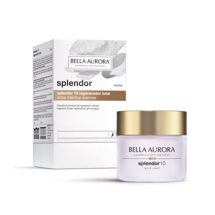 BELLA AURORA Splendor 10 Night Regenerator Nakts krēms Decollete, Seja, Kakls 50+ gads(i) 50 ml