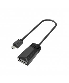 Hama 00200308 cable gender changer Micro-USB USB Type-A Black