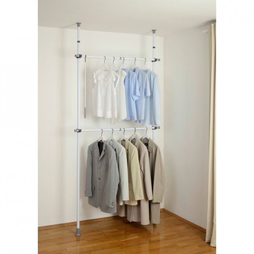 WENKO Telescopic clothes rack system Herkules Basic – 4