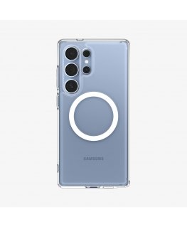 Spigen Galaxy S25 Ultra Case Ultra Hybrid (MagFit) Clear White