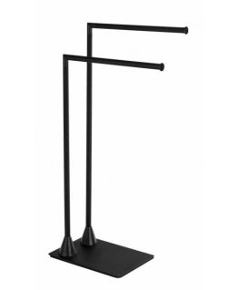 WENKO 23711100 rankšluosčių laikiklis / žiedas Statomas ant grindų Juoda