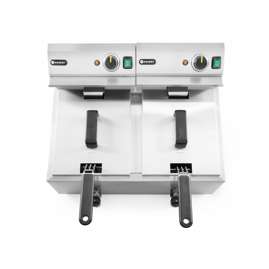 Hendi 209301 rasvakeitin Kaksois 16 L Erillinen 7000 W Hopea – 3