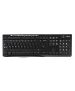 Logitech Wireless Keyboard K270 klaviatuur Raadioside QWERTZ Saksa keel Must