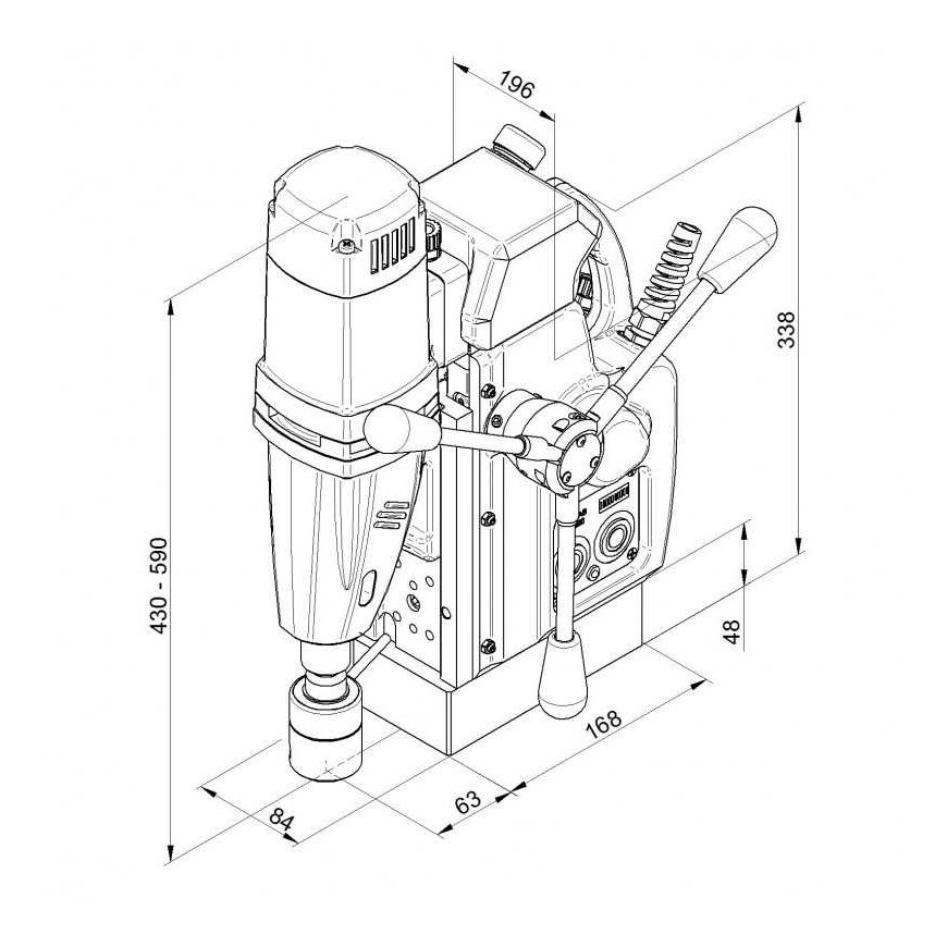 Magnetinės gręžimo staklės BDS AutoMAB 450 – 2