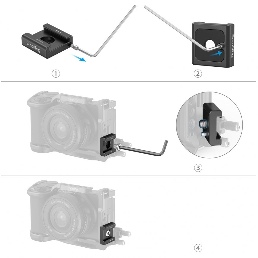 SmallRig 5032 paigaldustarvik kaamerale Kaameraühenduseta taldmiku kinnitus – 5