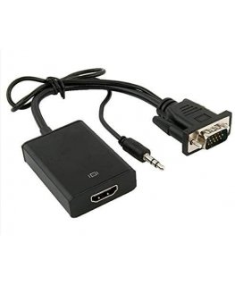 AV adapter PremiumCord HDMI - D-Sub (VGA) + 3.5 mm black jack
