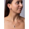 Silvego Silver set MONACO with sapphire LPS0341BS (earring, pendant) Silvego Silver set MONACO with sapphire LPS0341BS (earring, pendant)