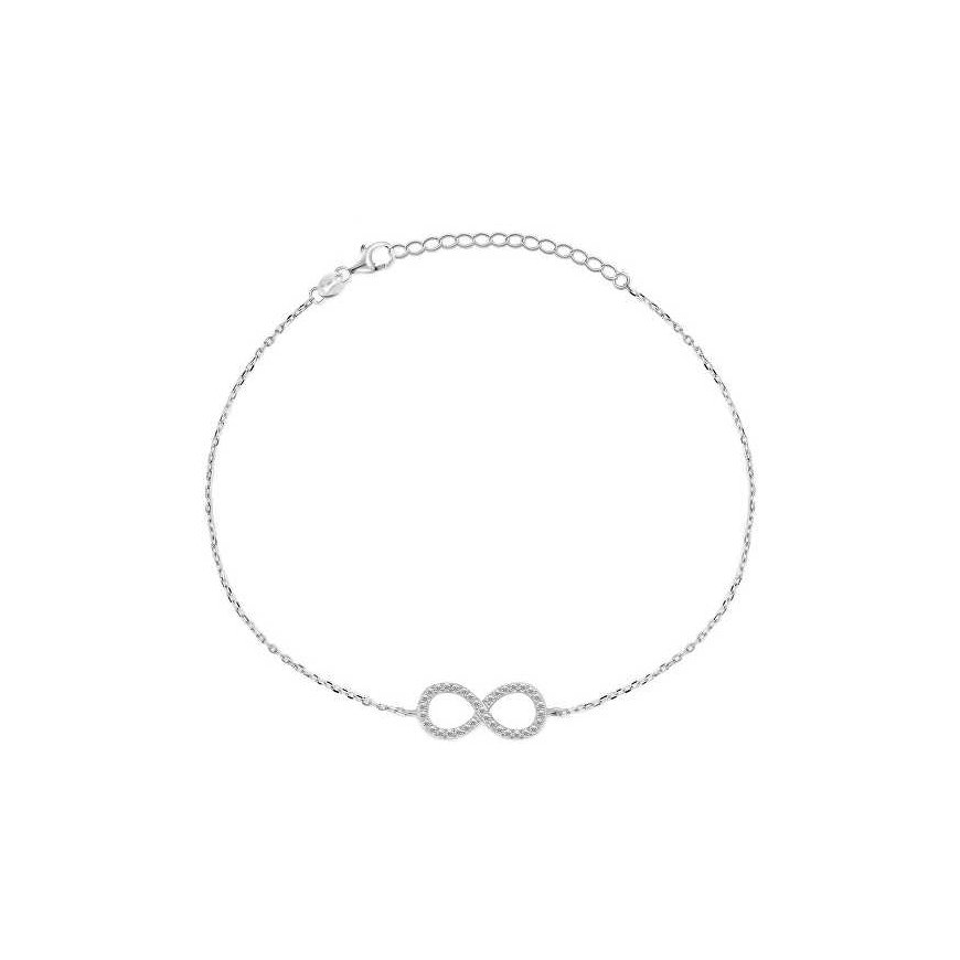 Brilio Silver Beautiful silver infinity bracelet BRC64W