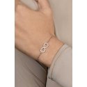 Brilio Silver Beautiful silver infinity bracelet BRC64W