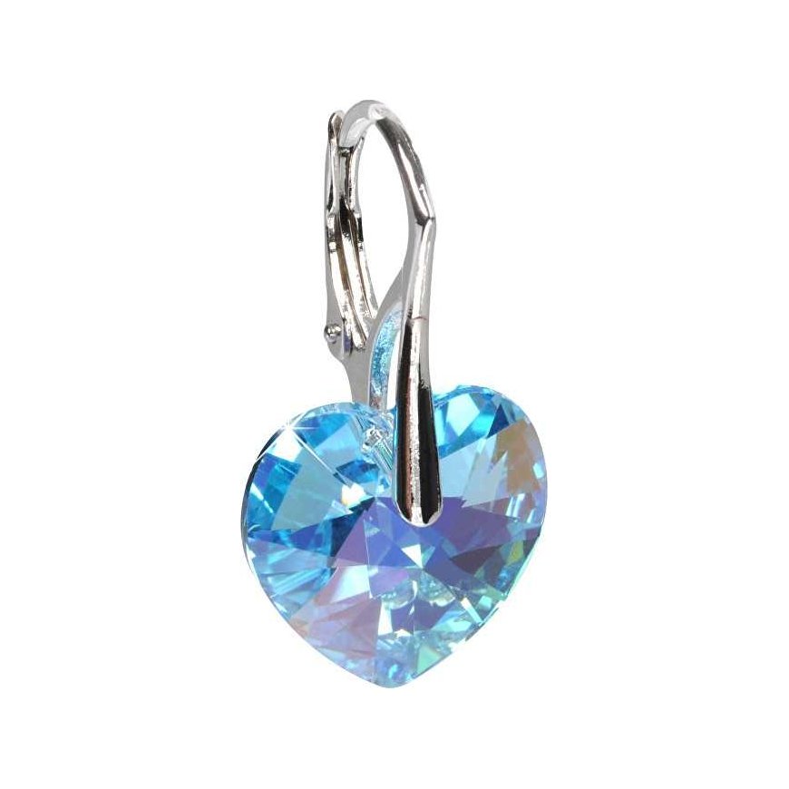 Levien Romantic Earrings Heart Aqua AB – 2