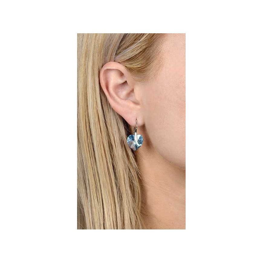 Levien Romantiški auskarai Heart Aqua AB – 3