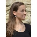 Levien Romantic Earrings Heart Aqua AB Levien Romantic Earrings Heart Aqua AB