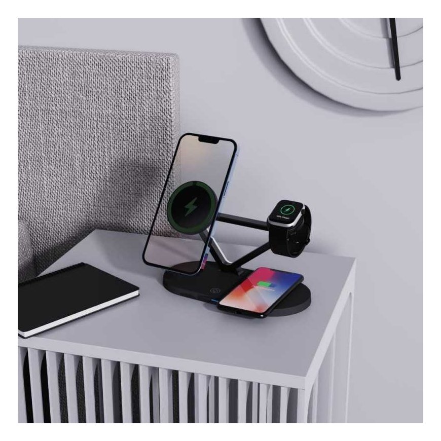 Case Tech-Protect wireless charger A41 3in1 QI15W, black – 2