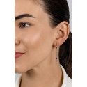 Brilio Silver Playful dangling earrings with colored zircons EA1008WRBW Brilio Silver Playful dangling earrings with colored zircons EA1008WRBW