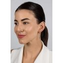 Brilio Silver Playful dangling earrings with colored zircons EA1008WRBW Brilio Silver Playful dangling earrings with colored zircons EA1008WRBW