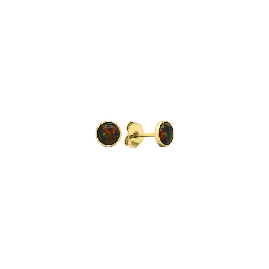 Brilio Silver Brilio Silver EA579YBC gold plated earrings with synthetic opals – 2