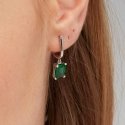 Brosway Decent sidabrinis single earring Fancy Life Žalias FLG07 Brosway Decent sidabrinis single earring Fancy Life Žalias FLG07