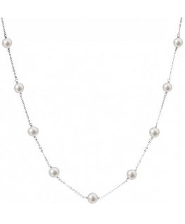 Evolution Group Silver necklace with 9 real pearls Pavona 22013.1