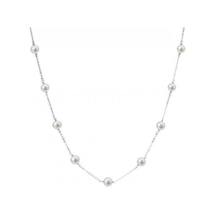 Evolution Group Silver necklace with 9 real pearls Pavona 22013.1