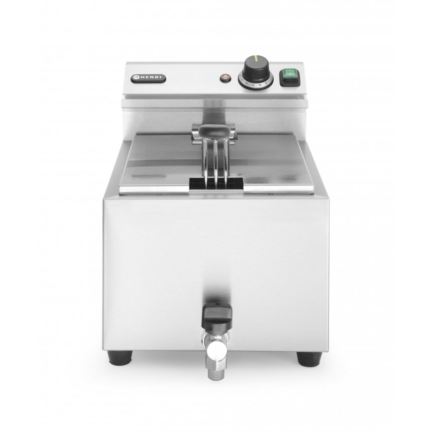 Hendi 209202 обжарочный аппарат Одиночный 8 L Автономный 3500 W Фритюрница Серебристый