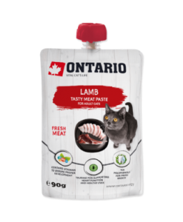 Canned cat food : Ontario Lamb Fresh Meat Paste, 90 g