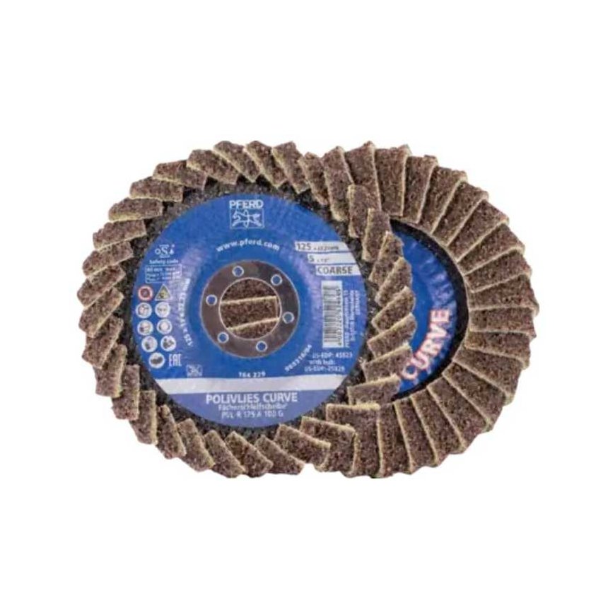 Felt grinding disc PFERD Curve PVL-R 125 A 100 G