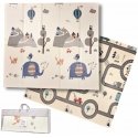 Proline Educational foldable double-sided foam mat 180 x 200 cm street / forest Proline Educational foldable double-sided foam mat 180 x 200 cm street / forest
