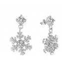 Beneto Charming silver earrings Flakes AGUP2752 Beneto Charming silver earrings Flakes AGUP2752