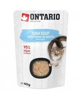 Canned food for kittens - Ontario Soup Kitten Tuna, 40 g