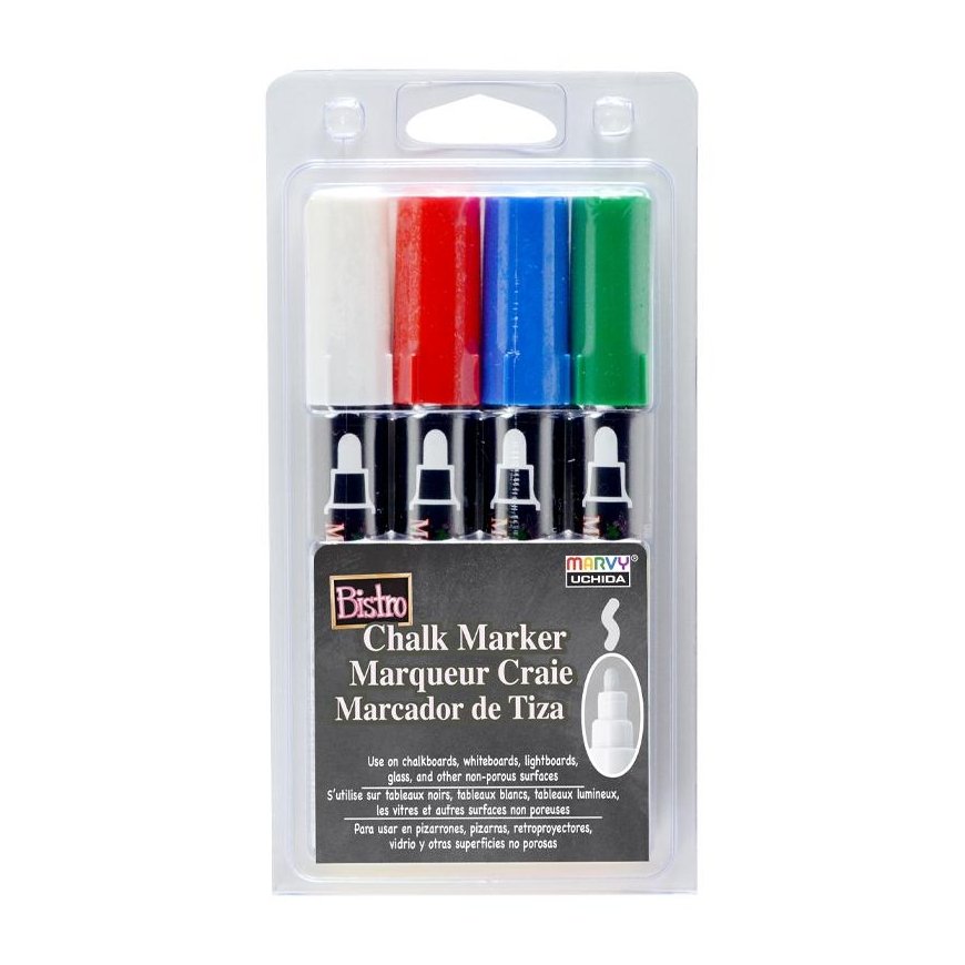 Marvy Uchida Chalk markers Marvy Bistro Chalk Marker 480-4E 4 pcs.