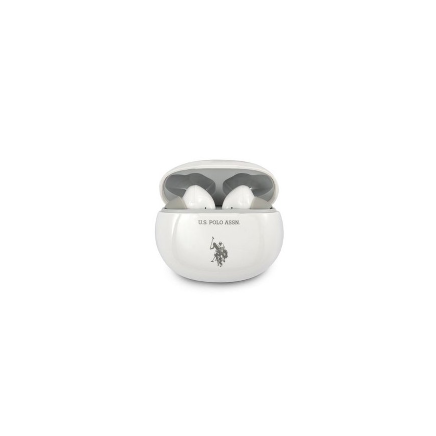 US Polo słuchawki Bluetooth USTWS1WH TWS + stacja dokująca biał