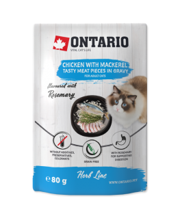 Canned cat food - Ontario Herb Chicken with Mackerel, Rice and R
