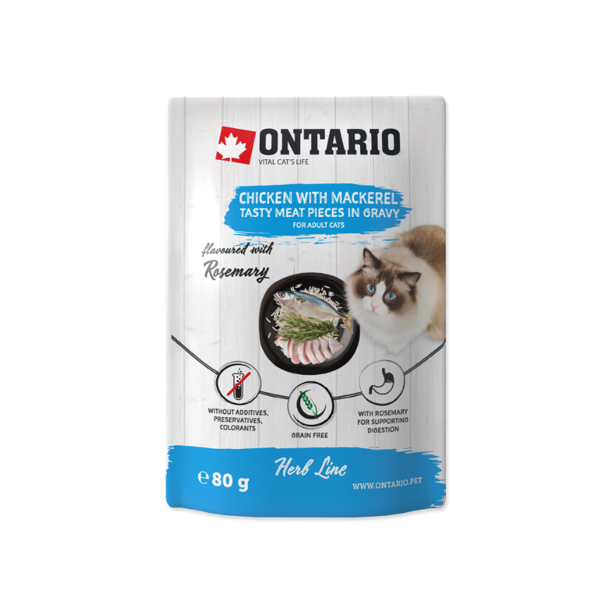 Canned cat food - Ontario Herb Chicken with Mackerel, Rice and R