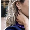 Beneto Romantic silver two-tone earrings with hearts AGUC2608 Beneto Romantic silver two-tone earrings with hearts AGUC2608