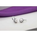Brilio Silver Gold-plated earrings with pearls and zircons EA426Y