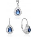 Benet Silver jewelry set with zircons AGSET174L (pendant, earrings) Benet Silver jewelry set with zircons AGSET174L (pendant, earrings)