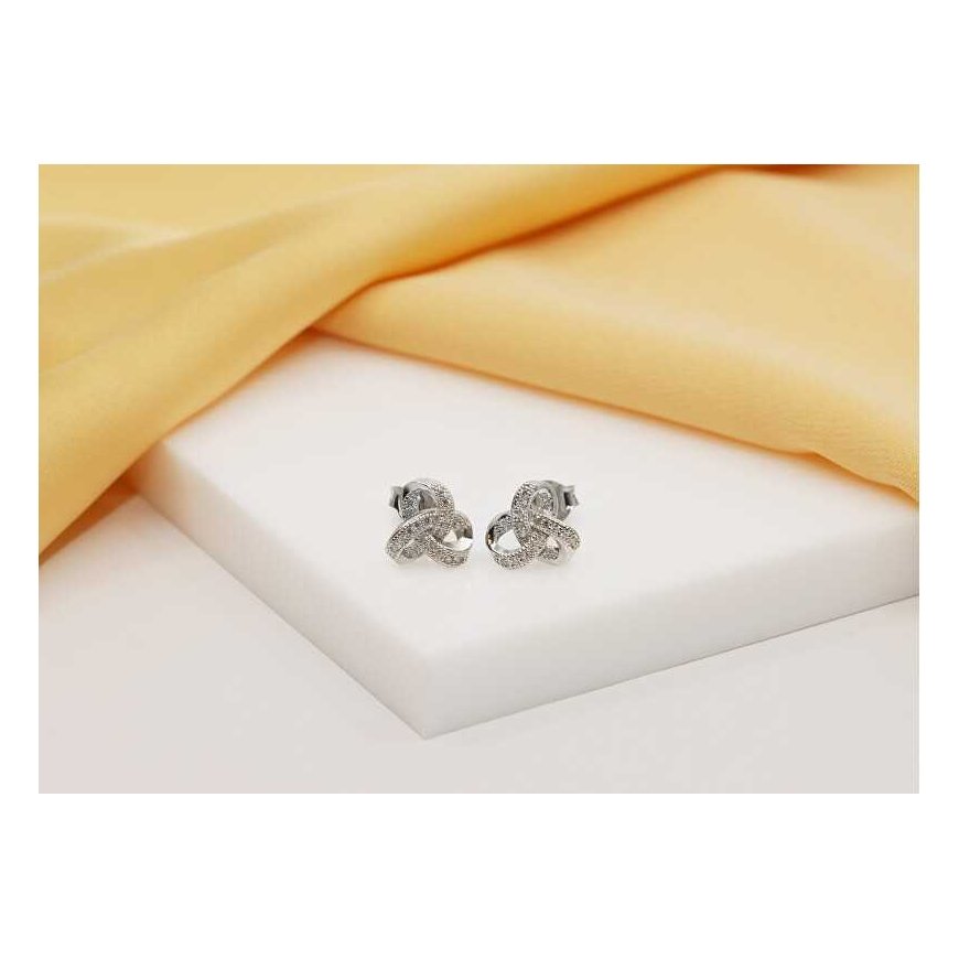 Brilio Silver Brilio Silver Timeless gold-plated earrings with zircons EA576Y – 3