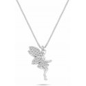 Brilio Silver Silver necklace with zircons Fairy Tinker Bell NCL167W Brilio Silver Silver necklace with zircons Fairy Tinker Bell NCL167W