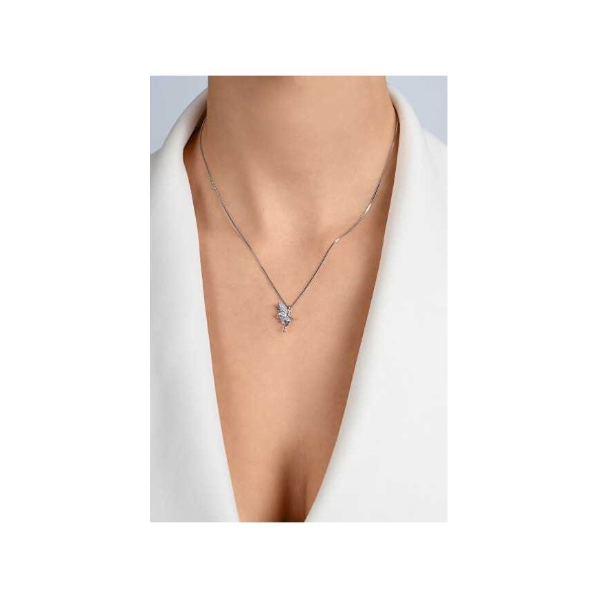 Brilio Silver Silver necklace with zircons Fairy Tinker Bell NCL167W – 3