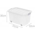 Storage Solutions Sandėliavimo konteineris ant ratų - 45 l Storage Solutions Sandėliavimo konteineris ant ratų - 45 l