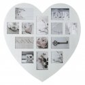 Photo frame Wooden heart photo frame Multi Frame White Photo frame Wooden heart photo frame Multi Frame White