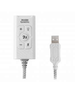 Mars Gaming MSC2W, Audio Card 7.1 USB White