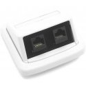DATACOM ABB Tango Data socket UTP CAT5E 2xRJ45 WHkey white