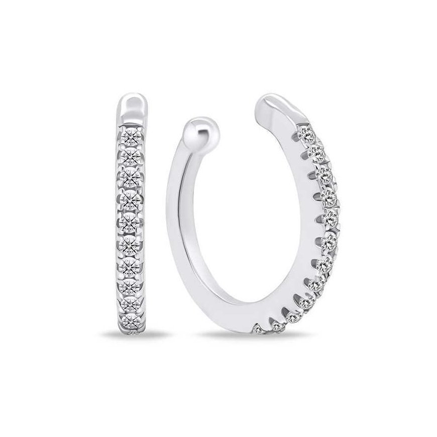 Brilio Silver Brilio Silver Trendy silver earrings with clear zircons EA694W