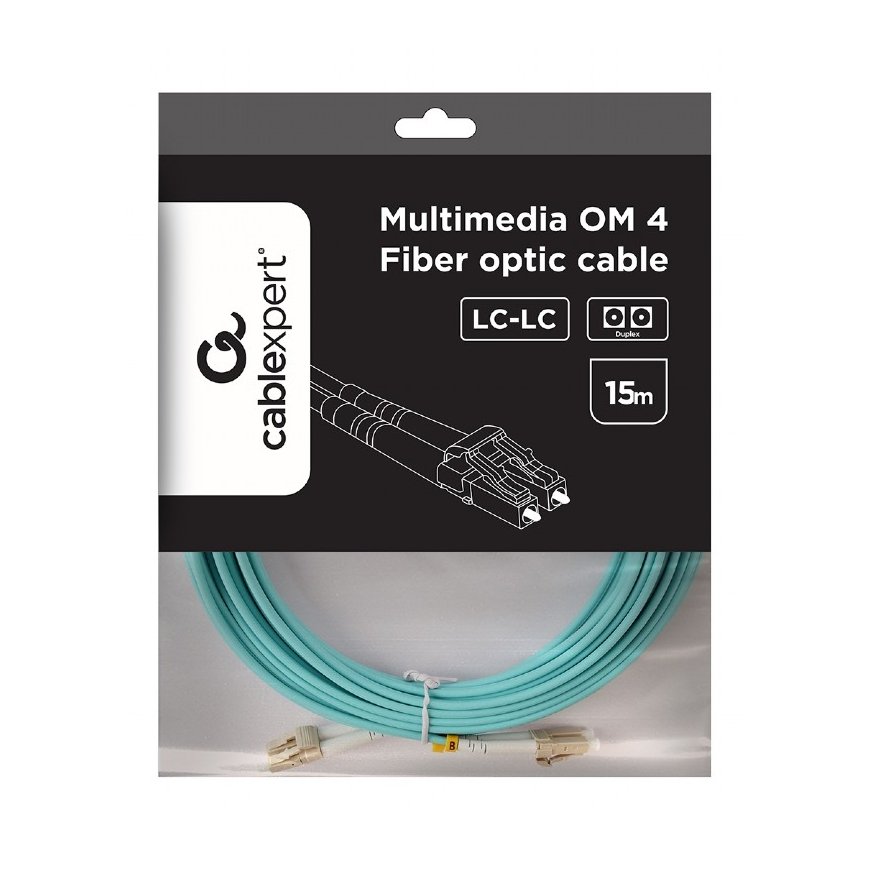 Gembird CFO-MDOM4-LC/LC-30M „InfiniBand“ arba pluoštinis optinis kabelis LC/UPC Vandens spalva – 4