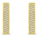 Brilio Silver Gold-plated earrings with sparkling zircons EA1138Y Brilio Silver Gold-plated earrings with sparkling zircons EA1138Y