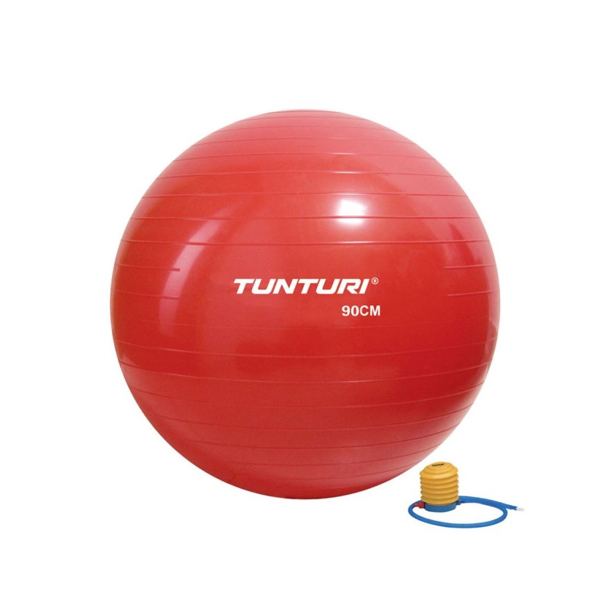 Gymnastics ball TUNTURI Gymball 90cm, red