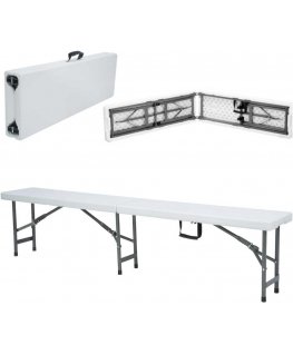 Folding feeding bench white 1830 x 300 x 430 mm - Hendi 811191