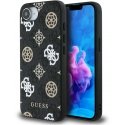 Guess PU 4G Peony MagSafe Apple iPhone 16e phone case black