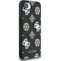 Guess PU 4G Peony MagSafe Apple iPhone 16e phone case black